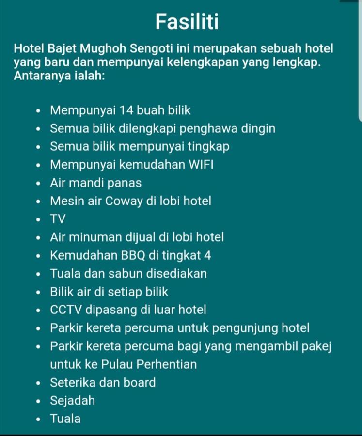 Hotel Bajet Mughoh Sengoti Jertih Zewnętrze zdjęcie